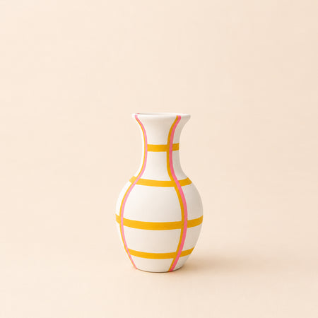 Vase Summer Plaid