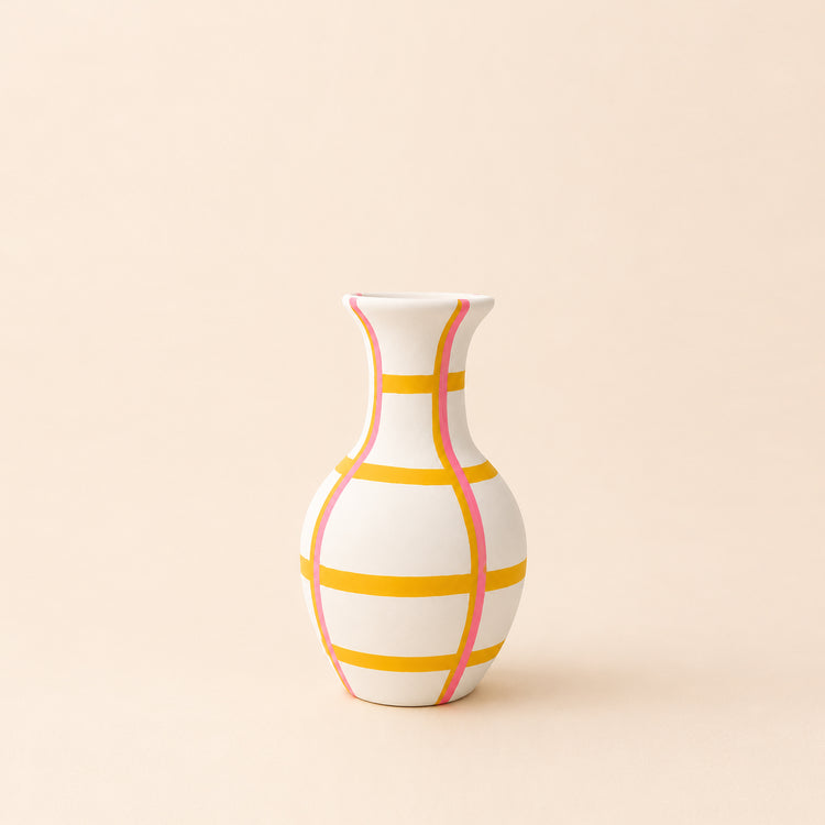Vase Summer Plaid