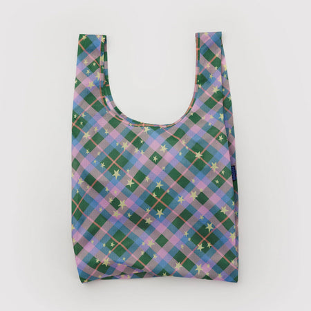 Sac réutilisable standard Green Star Plaid
