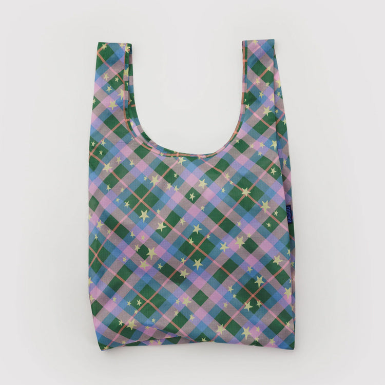 Sac réutilisable standard Green Star Plaid