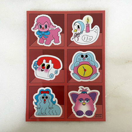 Planche d'autocollants Trinket Shelf