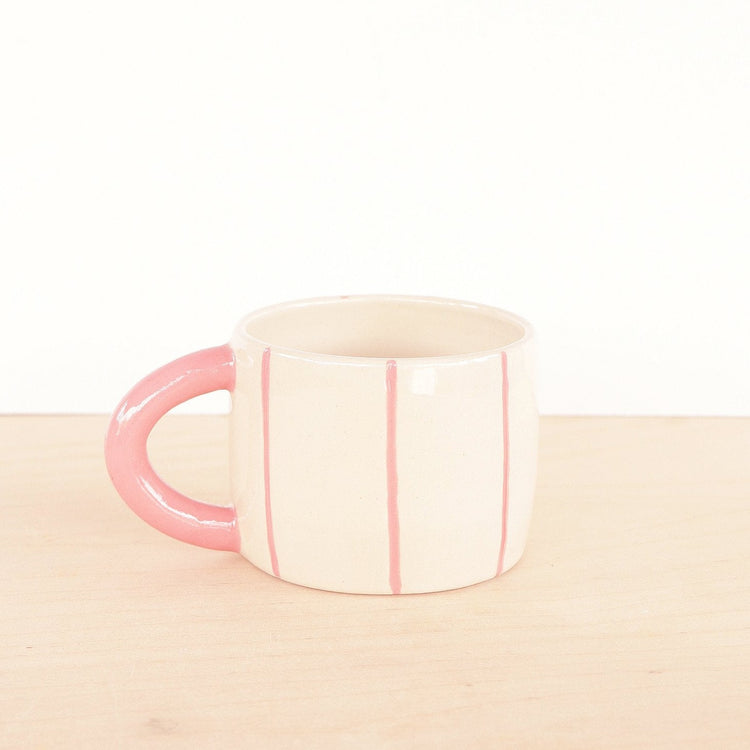 Bubblegum Striped Stoneware Mug