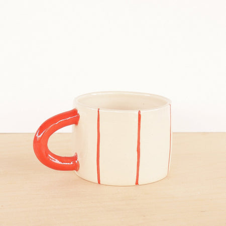 Poppy Striped Stoneware Mug