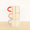 Bubblegum Striped Stoneware Mug