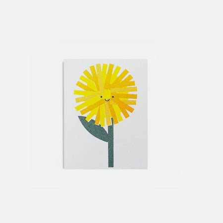 Small Dandelion risograph card / poster