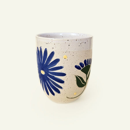 'Aster' stoneware flower cup 