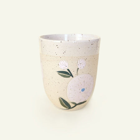 'Chicorée' stoneware flower cup 