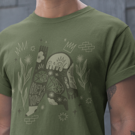 Unisex T-shirt 'Art T-shirt Club' by Loopkin