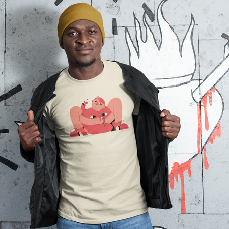 Unisex t-shirt 'Art T-shirt Club' by Janick Rousseau