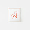 Affichette 'Chair'