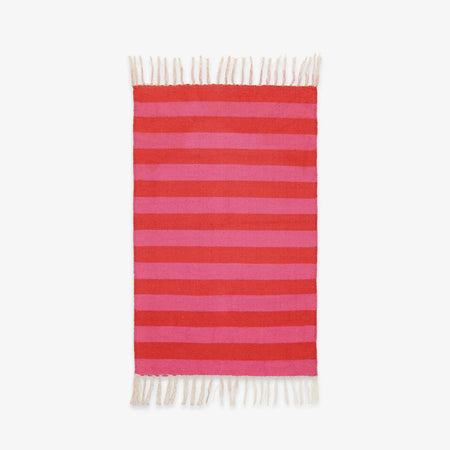 Small pink and red Cabana rug