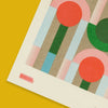Affiche risographie 'Tetris'