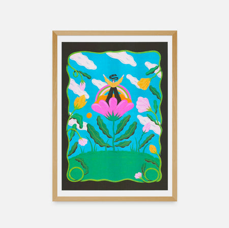 Affiche risographie 'Time to Shine'