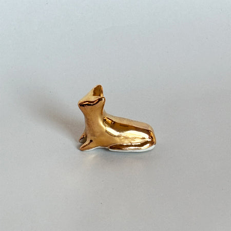 Figurine Tiny Gold Cat Loaf