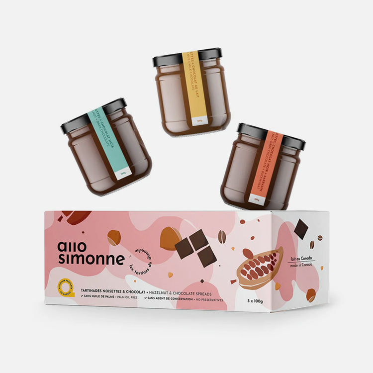 Rose Trio of spreads (Milk, Maple and Buckwheat)