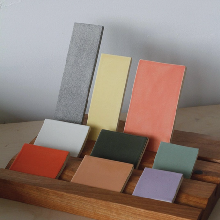 Tuiles artisanales carrées en céramique [couleurs et formats variés] [sur commande]