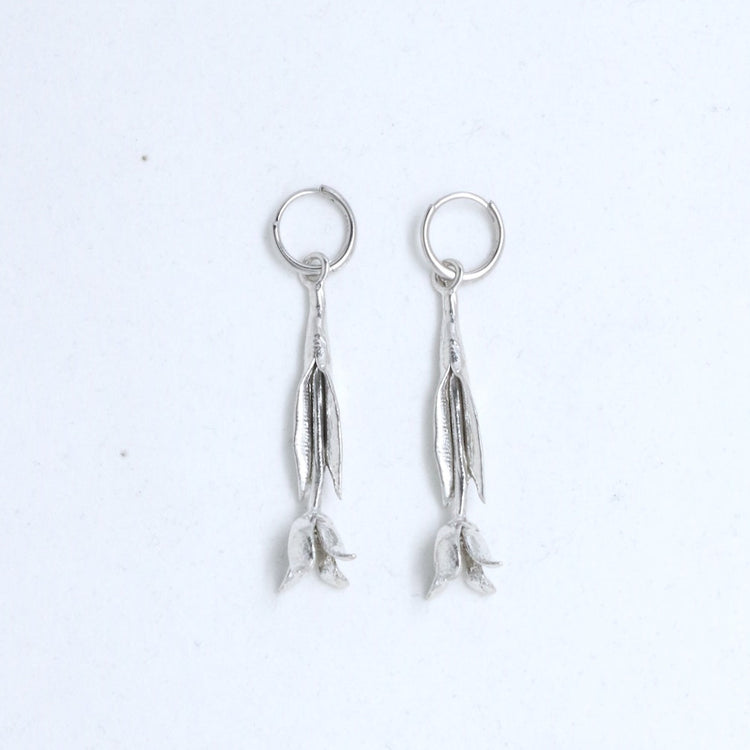 Boucles d'oreilles en argent Tulipe