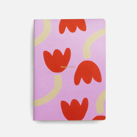 Carnet de notes rose Tulipes [tel quel]