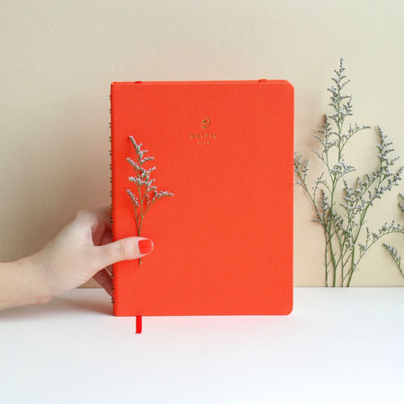 Scarlet Undated Diary