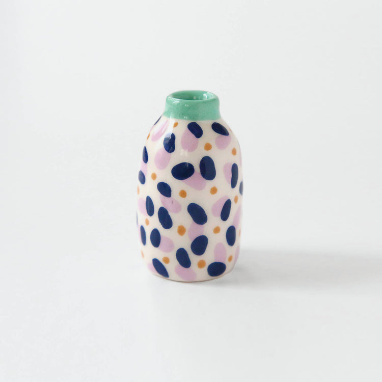 Mini confetti ceramic vase