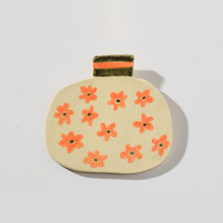 Wall-mounted floral vase