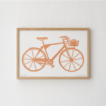 Affiche sérigraphiée 'Shiny bike'
