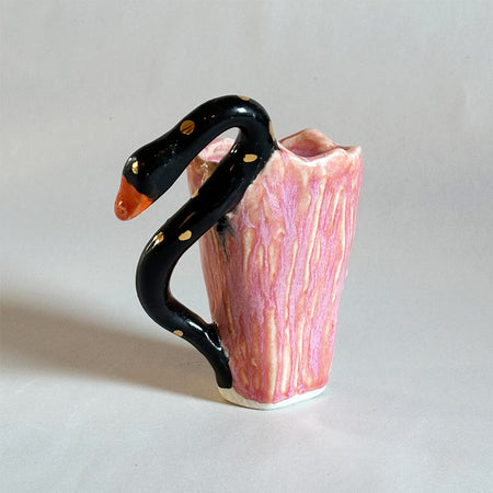 Tasse vase Wabi Sabi Swan in Sunset