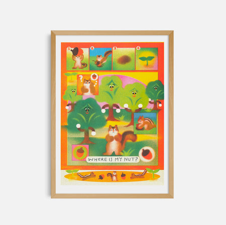 Affiche risographie 'The Little Gardener'