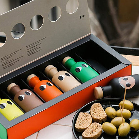 Coffret de bouteilles d'huile d'olive extra-vierge