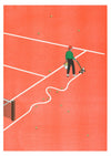 Affiche risographie 'Roland-Garros'
