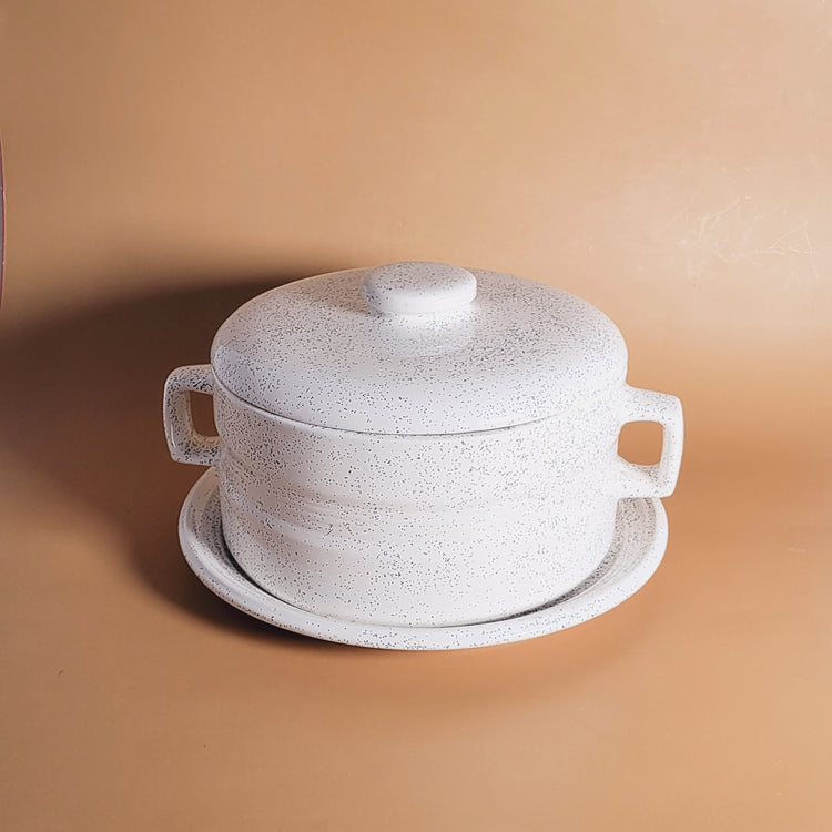 Soupière et assiette de service vintage