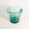 Pichet vintage turquoise en verre soufflé