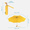 Parapluie compact 'rayé vert'