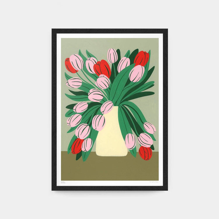 Poster 'Pink Tulips'