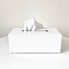 White tissue box cover