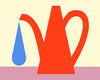 Poster 'Red watering can' 