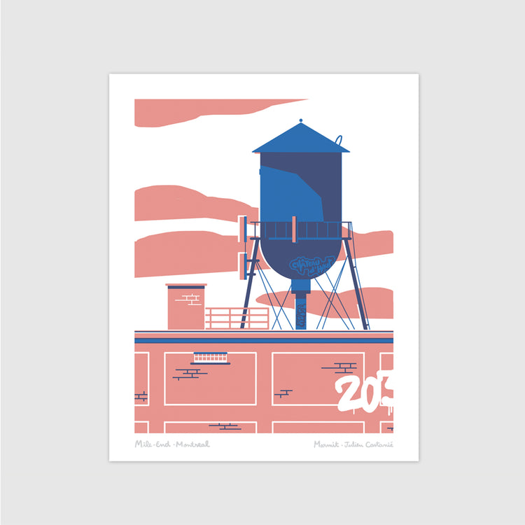 Screenprinted poster 'The Water Castle'