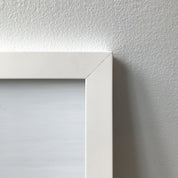 Cadre bois blanc avec vitre 8.5 x 11 po [tel quel]