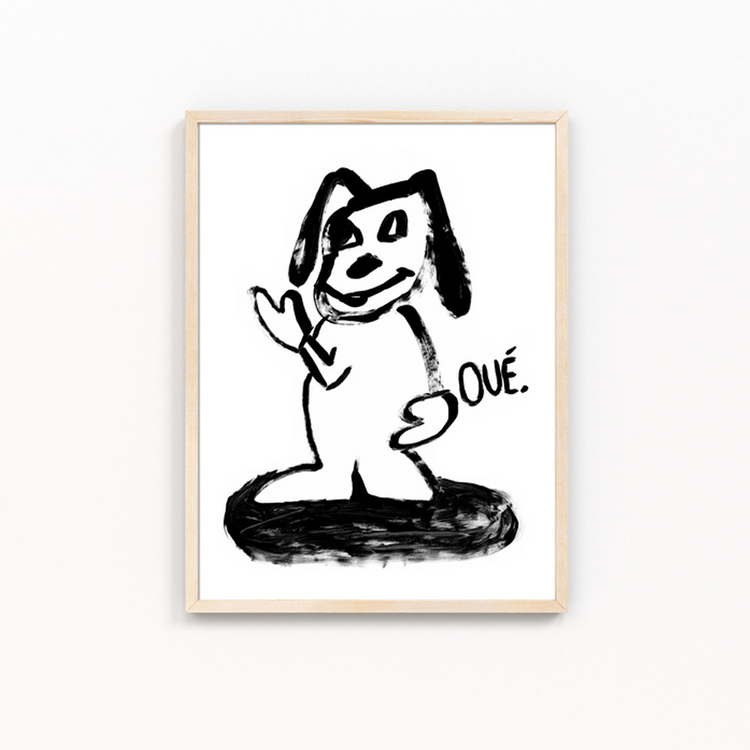 Poster 'Dog oué' 