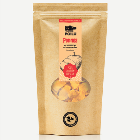 Dehydrated organic apples for dogs