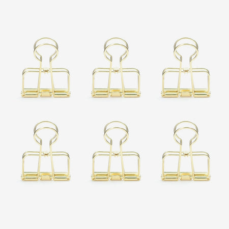 Golden 'Wire clips' [various sizes]