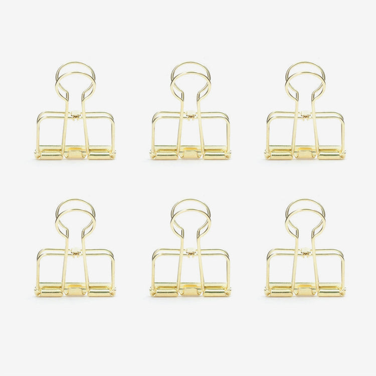 Pinces dorées 'Wire clips' [formats variés]
