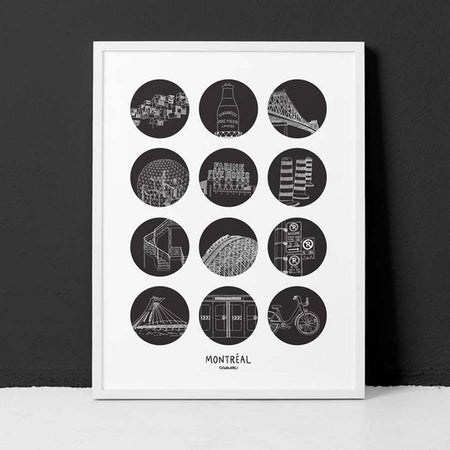 Poster 'Montreal Icons'