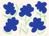 Poster 'Blue Flowers' 