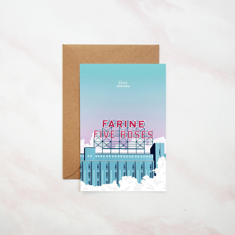 Carte postale 'Farine Five Roses'