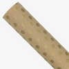 Rouleau de papier d'emballage pois dorés 30pi