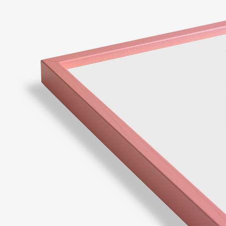 Cadre de bois rose et plexiglas [30x40cm]