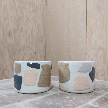 Terrazzo ceramic mug 
