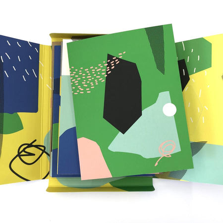Coffret de 5 cartes variées 'Formes'