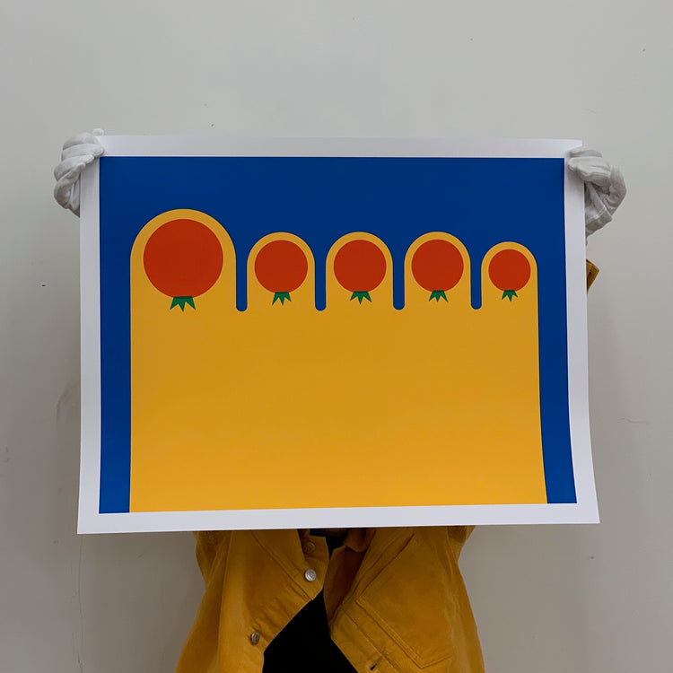 Affiche sérigraphie 'Tomatoes'